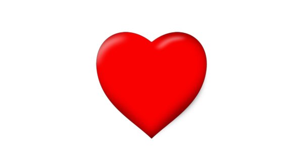 Красное сердце стикер