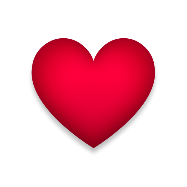 С красным сердцем