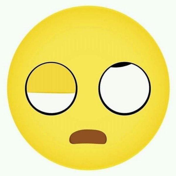 Смайлик с бровями