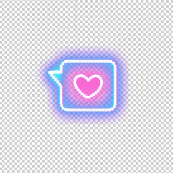 Неон наклейки без фона