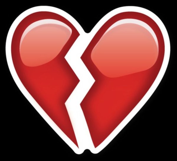 Разбитое сердце смайлик