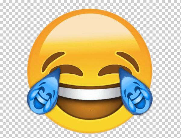 Смеющийся смайлик со слезами