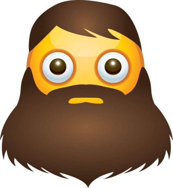 Смайлик с бородой