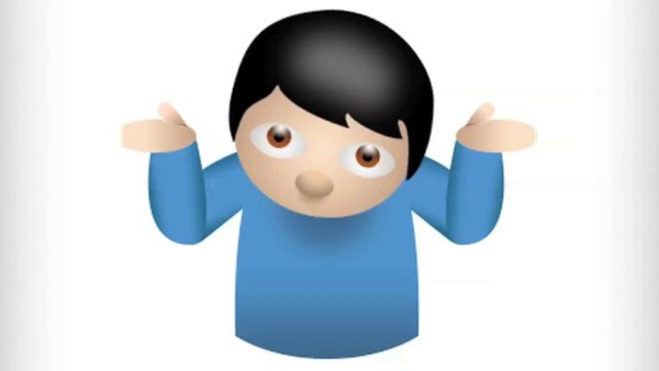 Эмодзи пожимание плечами