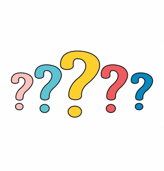 Стикер с вопросительным знаком