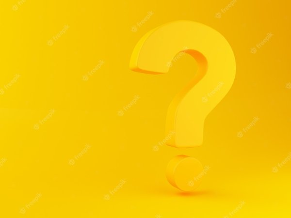 Вопрос желтый