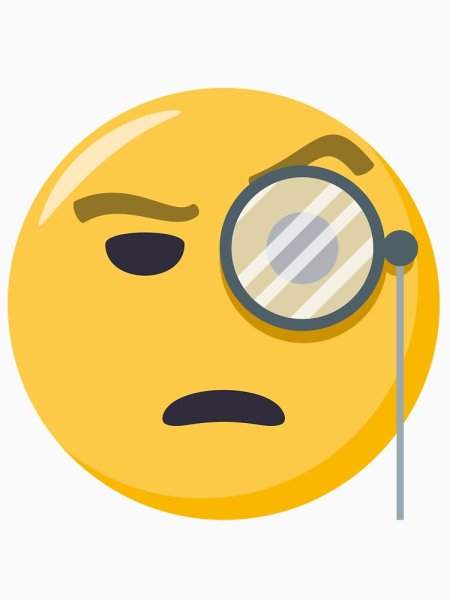 Эмодзи с моноклем