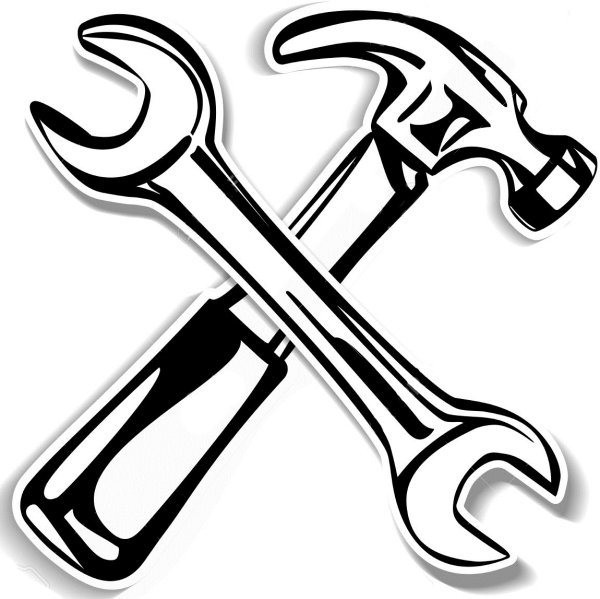 Молоток и гаечный ключ