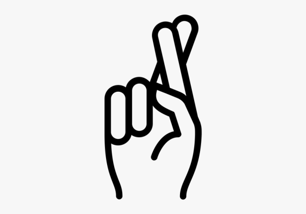 Скрещенные пальцы иконка