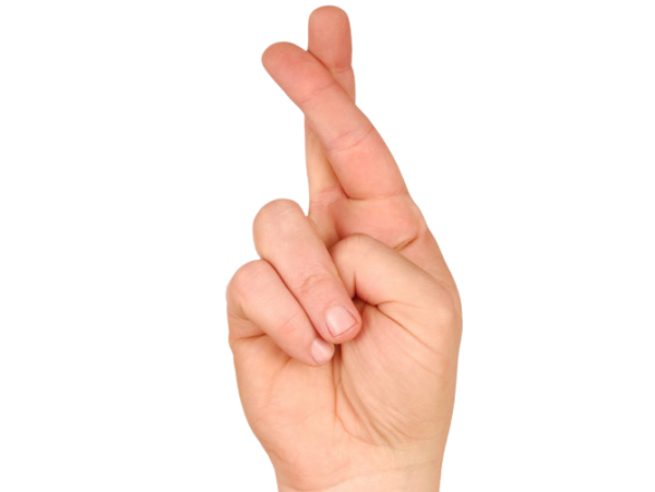 Пальцы крестиком