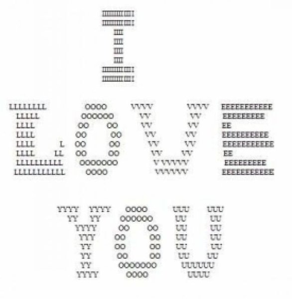 Из символов