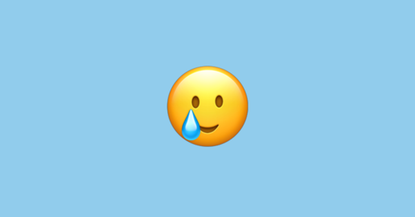 Улыбаюшийся Смайл со слезкой