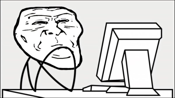 Троллфейс за компом