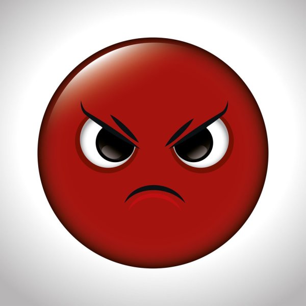 Красный злой Смайл