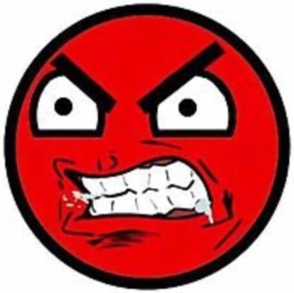 Смайлик красное лицо