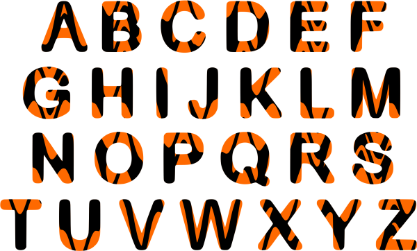 Векторные буквы русского алфавита