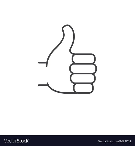 Знак палец вверх символ