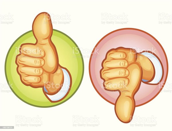 Большой палец вверх и вниз