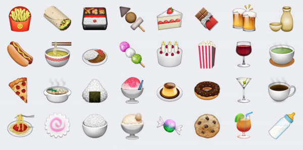 Эмодзи еда на прозрачном фоне