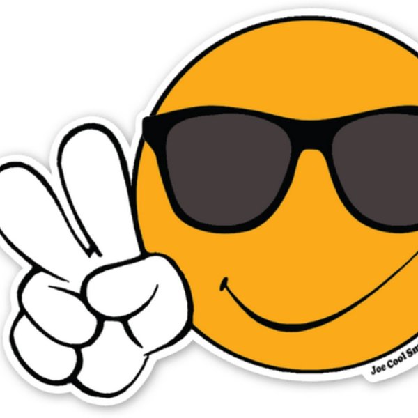 Смайлик с двумя пальцами