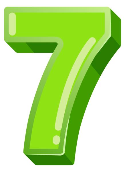 Цифра 7 красивая