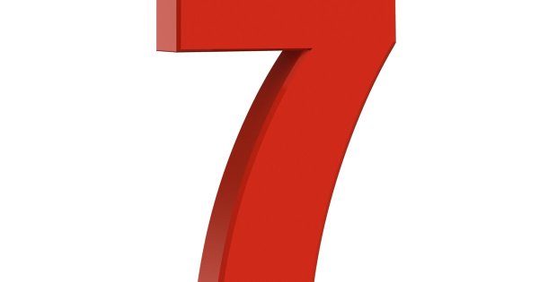 Семь на прозрачном фоне
