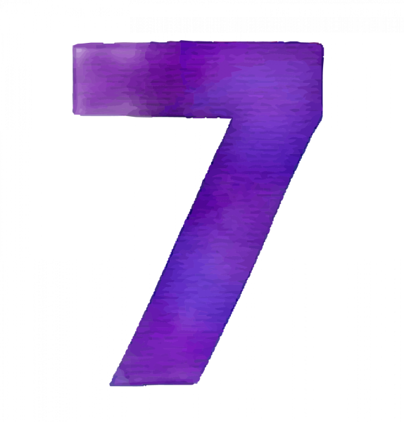 Цифра 7 красивая