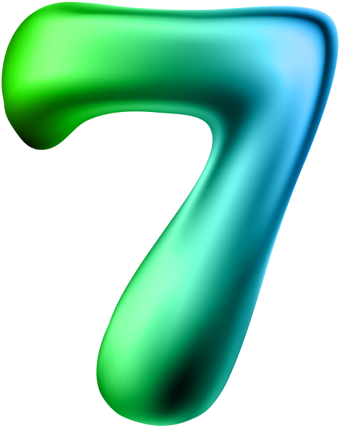 Цифра 7 красивая
