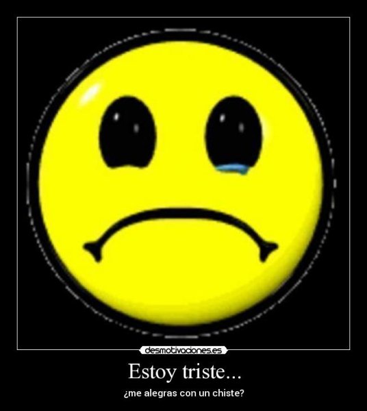 Грустный смайлик