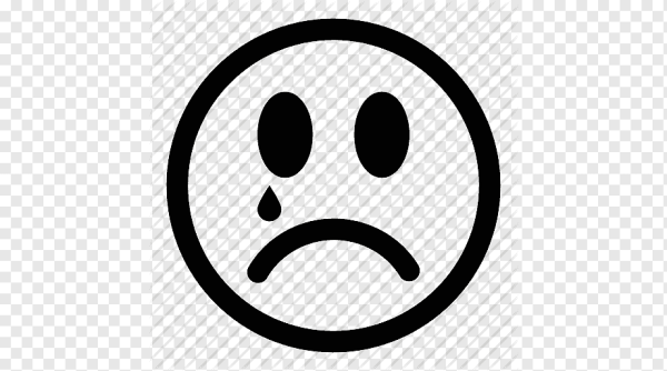 Грустный смайлик символ