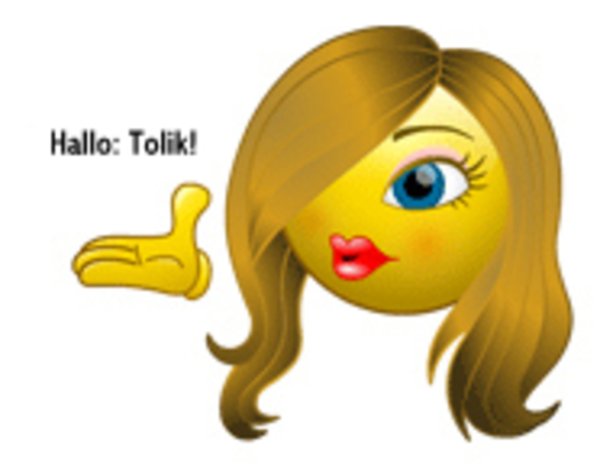 Воздушный поцелуй смайлик