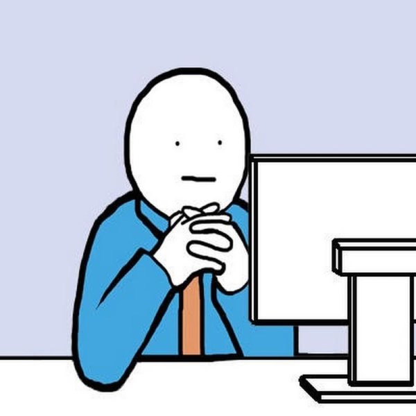 Сидит за ПК Мем