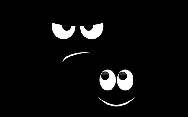 Улыбка на темном фоне