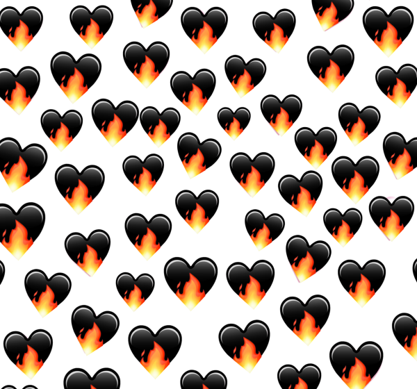 ЭМОДЖИ Хеарт Блэк