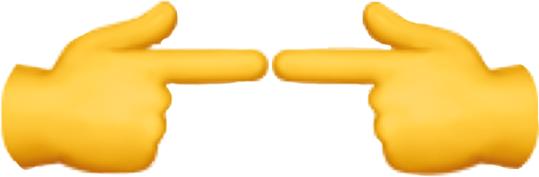 Смайлик с двумя пальцами