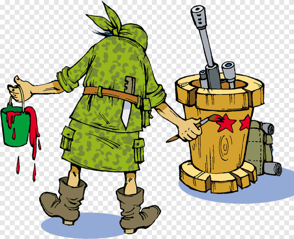 Армейский шуточный клипарт