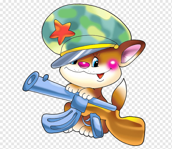 Мультяшка в военной форме