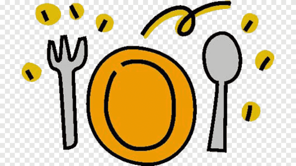 Надпись обед для детей