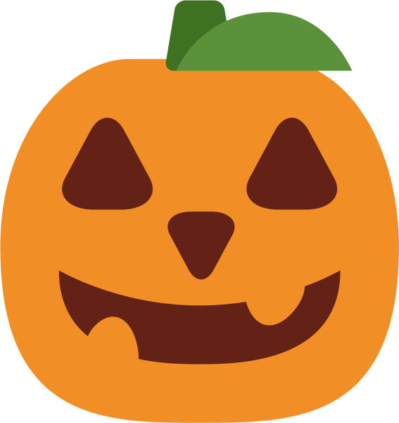 Смайл хэллоуинской тыквы