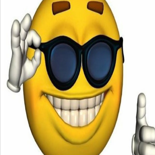 Смайлик в очках с большим пальцем