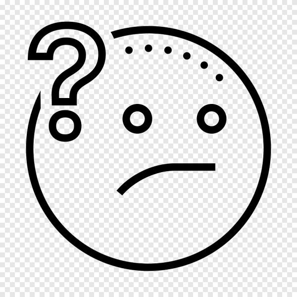 Озадаченный смайлик