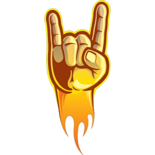 Рок знак рукой