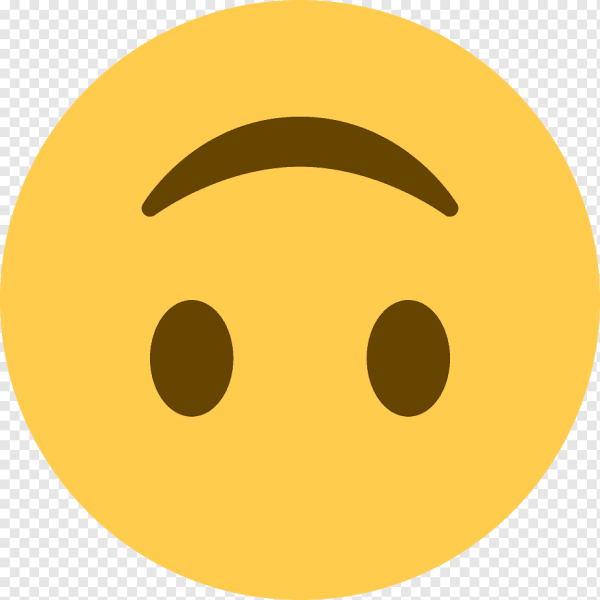 Перевернутый смайлик с улыбкой