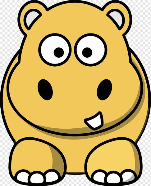 Бегемотик мультяшный