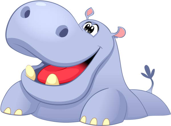 Бегемот рисунок