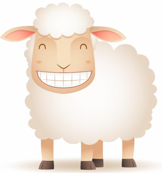 Баран улыбается