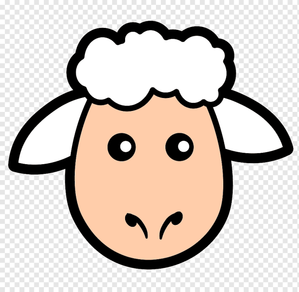 Овечка раскраска