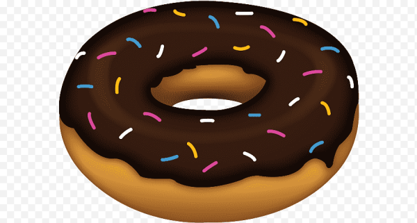 Надкушенный пончик