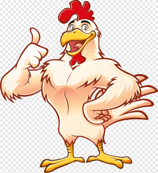 Довольная курица