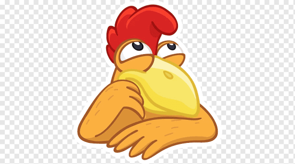 Курица стикер